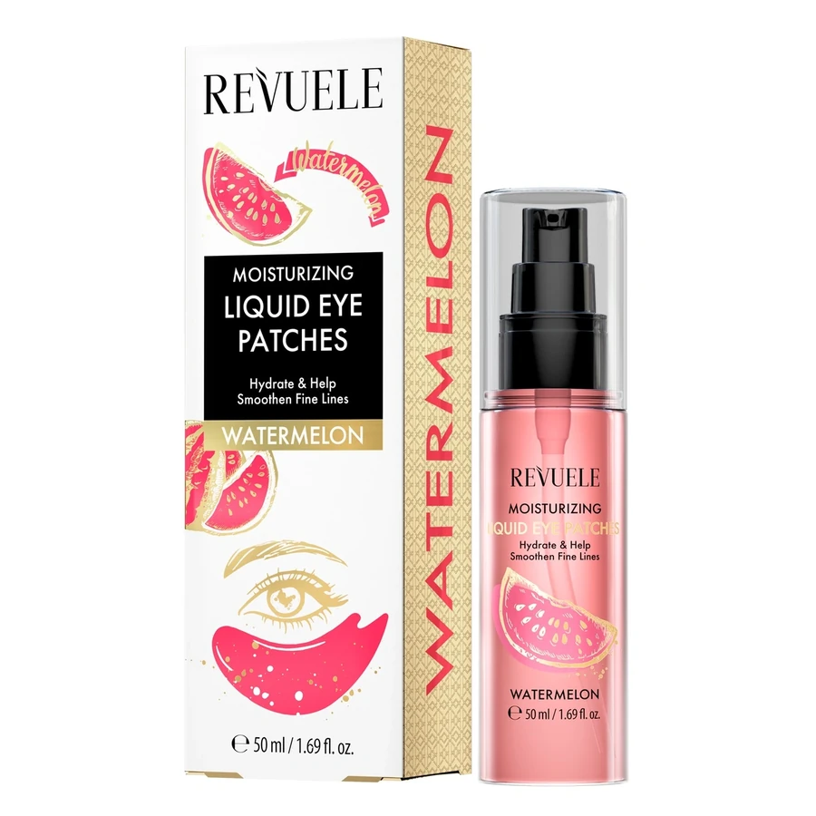 Патчі зволожуючі рідкі під очі "Кавун" Revuele Moisturizing Liquid Eye Patches Watermelon 50 мл