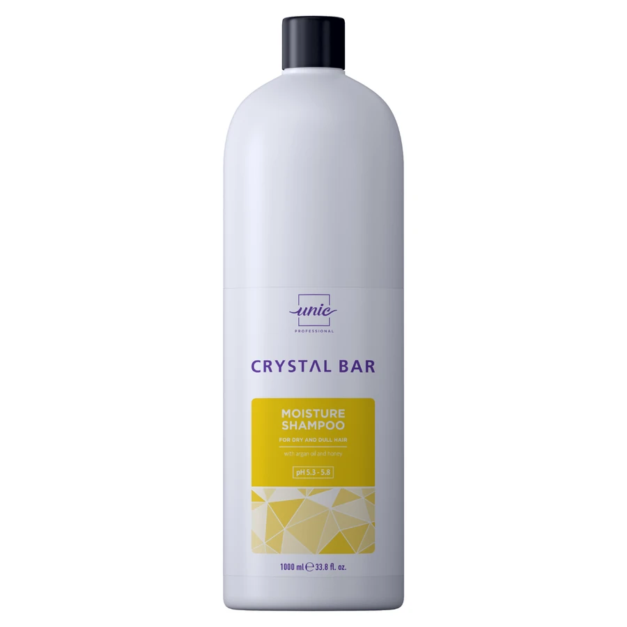 Зволожуючий шампунь для сухого та тьмяного волосся Unic Crystal Bar Moisture Shampoo 1000 мл