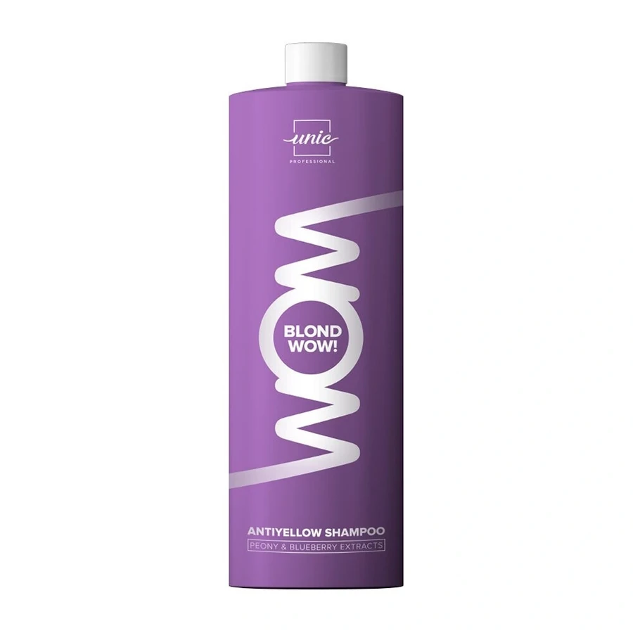Шампунь для світлого волосся "Антижовтизна" Unic Wow Blonde AntiYellow Shampoo 1000 мл