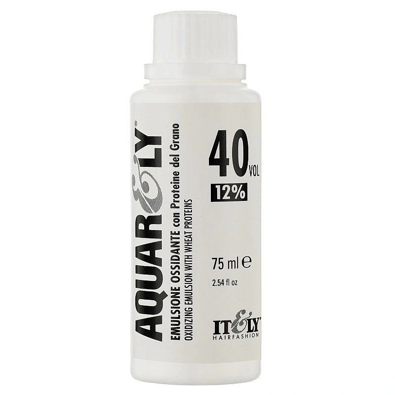 Емульсія окислювальна для фарб 12% ITELY HAIRFASHION Aquarely Oxidizing Emulsion 12% 40 Vol 75 мл