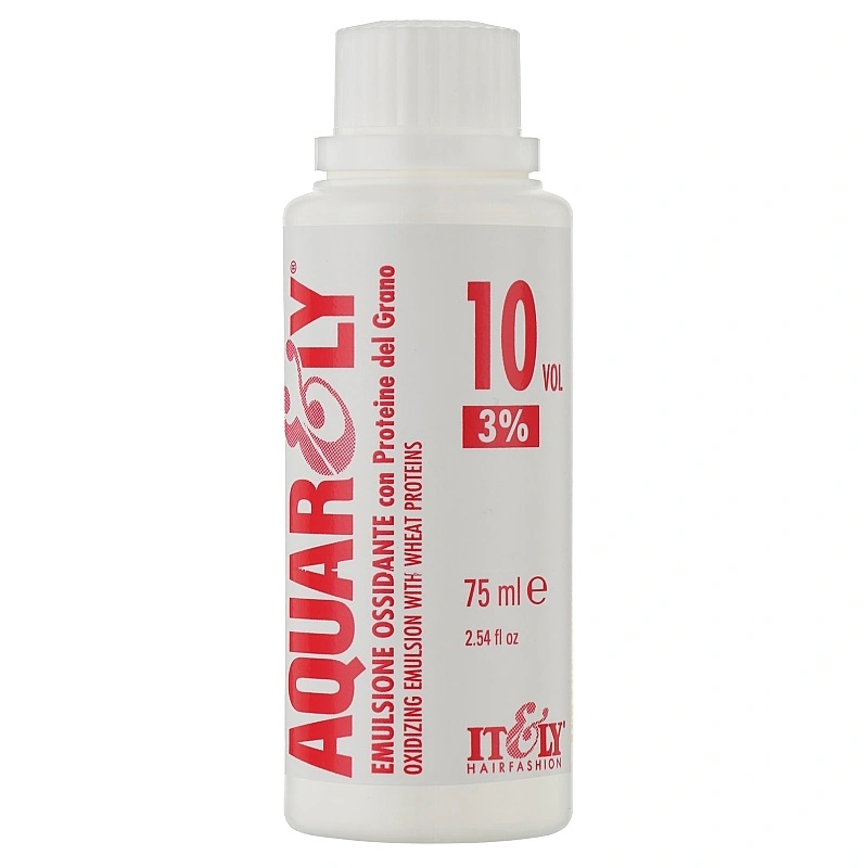 Емульсія окислювальна для фарб 3% ITELY HAIRFASHION Aquarely Oxidizing Emulsion 3% 10 Vol 75 мл