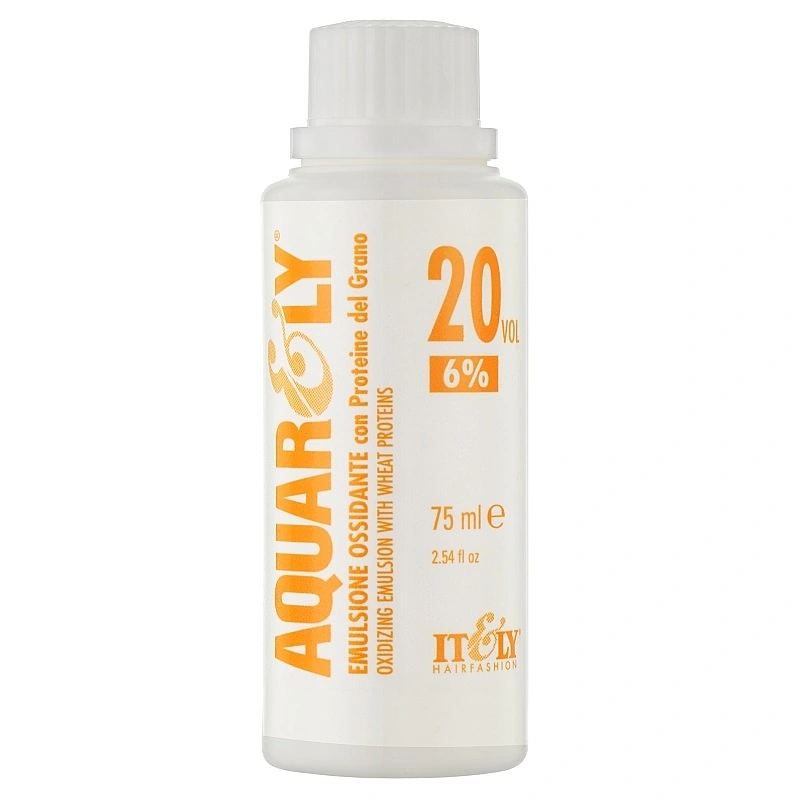 Емульсія окислювальна для фарб 6% ITELY HAIRFASHION Aquarely Oxidizing Emulsion 6% 20 Vol 75 мл