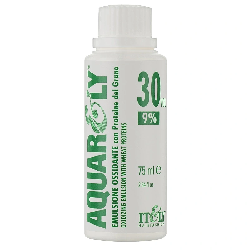 Емульсія окислювальна для фарб 9% ITELY HAIRFASHION Aquarely Oxidizing Emulsion 9% 30 Vol 75 мл