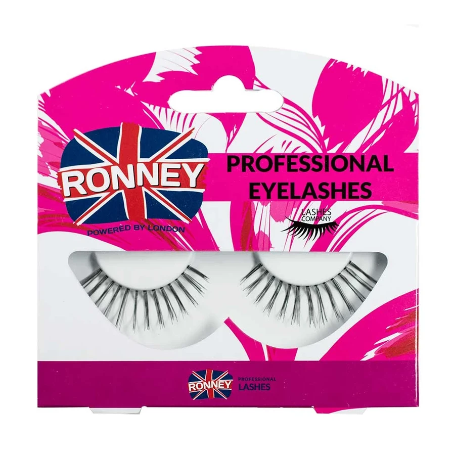 Накладні вії натуральні Ronney Professional Eyelashes 00002 RL 8x15x44 33 мм