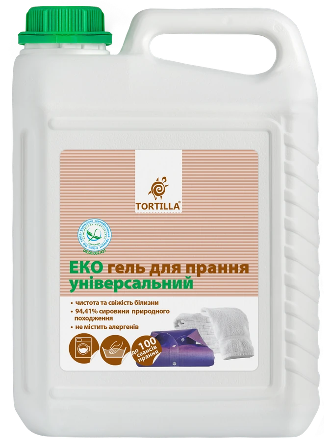 ЕКО-Гель для прання універсальний Tortilla ECO Washing Gel Universal 5 л