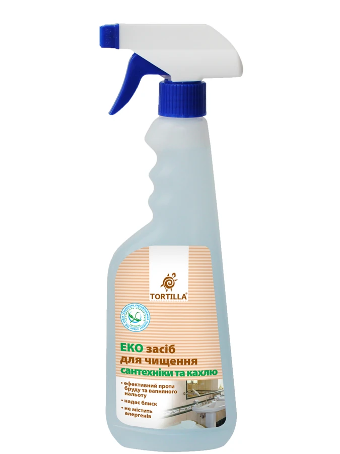 ЕКО засіб для чищення сантехніки та кахлю Tortilla ECO Cleaner for Plumbing and Tiles 450 мл