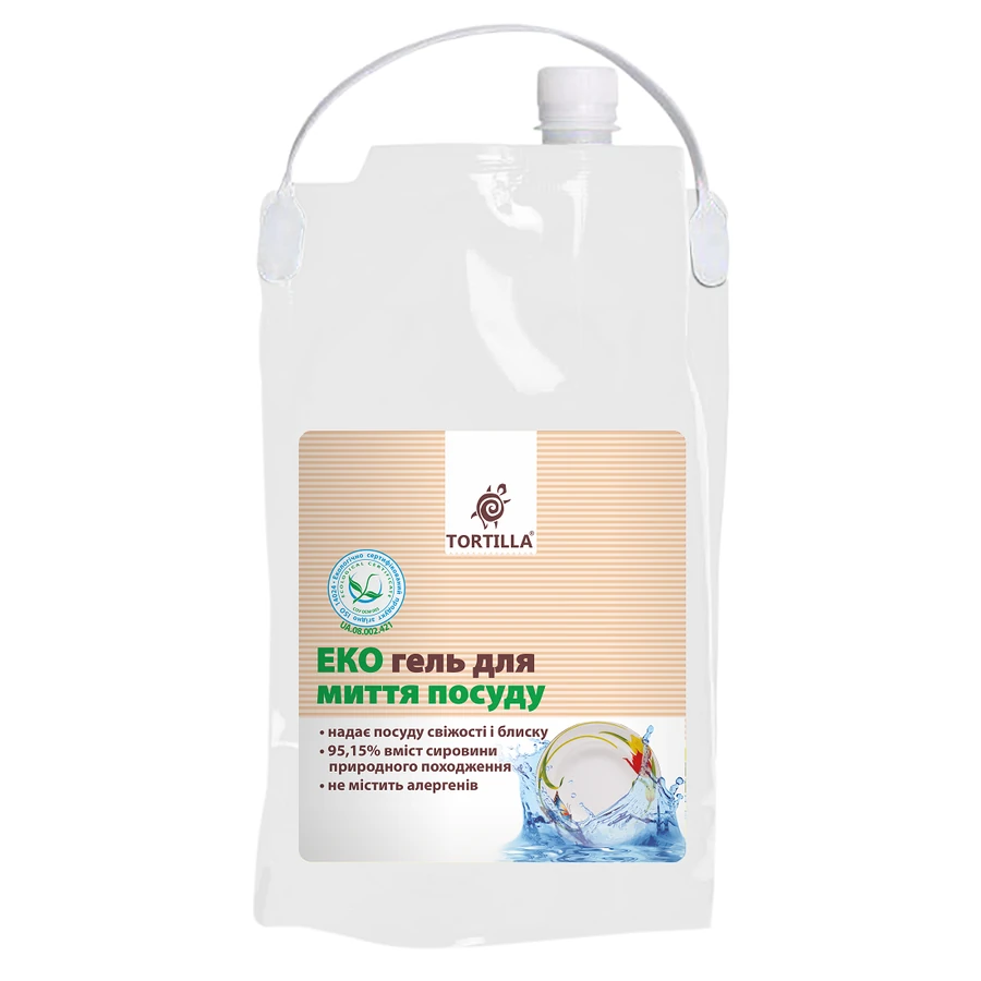 ЕКО гель для миття посуду Tortilla ECO Dishwashing Gel 4.7 л