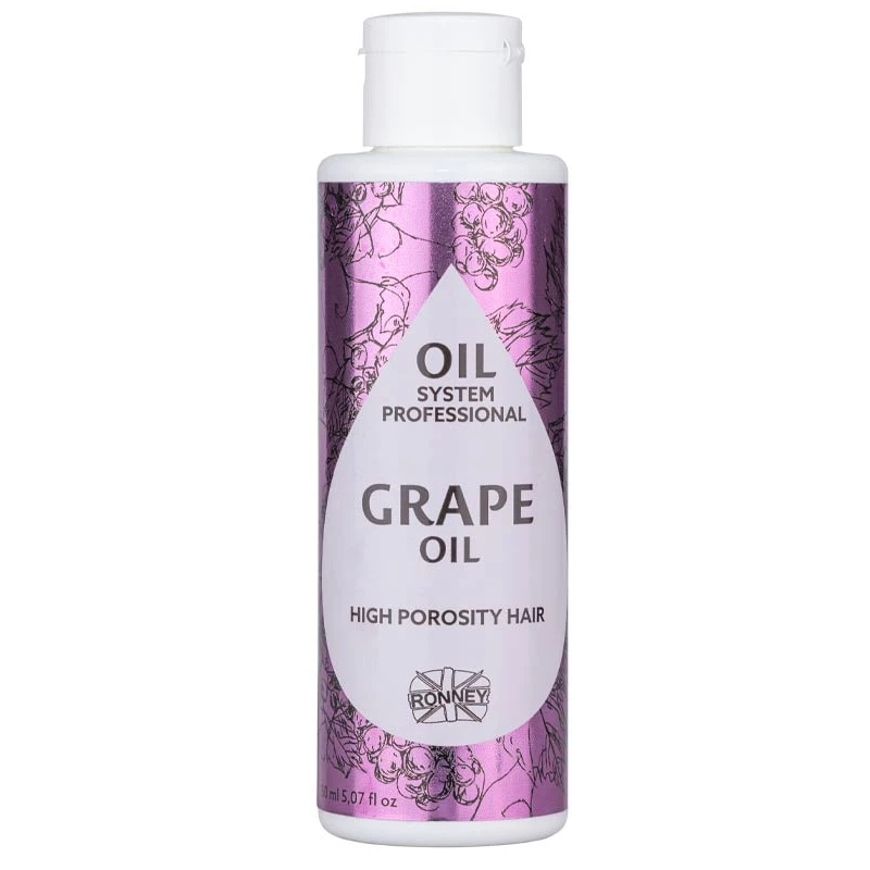 Олія для волосся з високою пористістю Ronney Professional Oil System Grape Виноград 150 мл