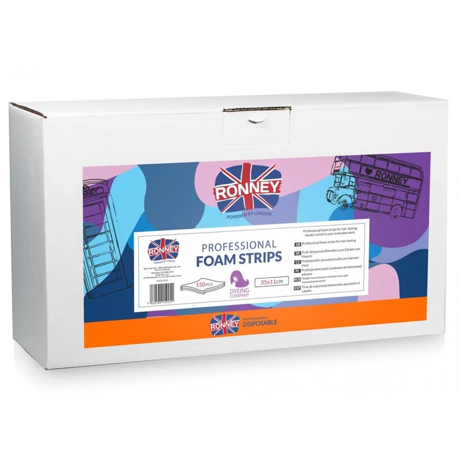 Поролонові смужки для фарбування волосся Ronney Professional Foam Strips 150 шт