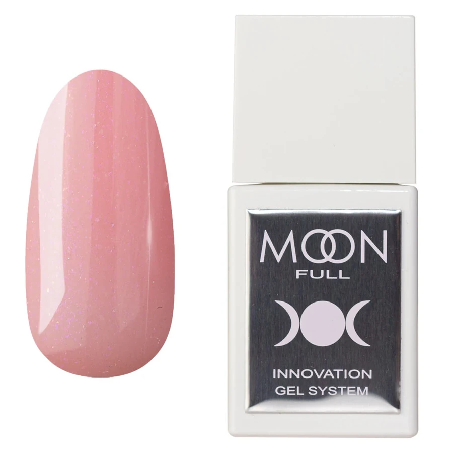 Рідкий гель для укріплення та моделювання MOON FULL Liquid Builder Gel №BG09 персиковий, з дрібним шиммером 15 мл