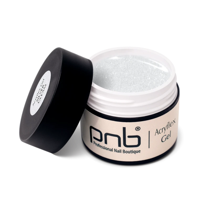 Полігель Акрифлекс PNB Acryflex Gel Silver Gleam Срібний Блиск 15 мл