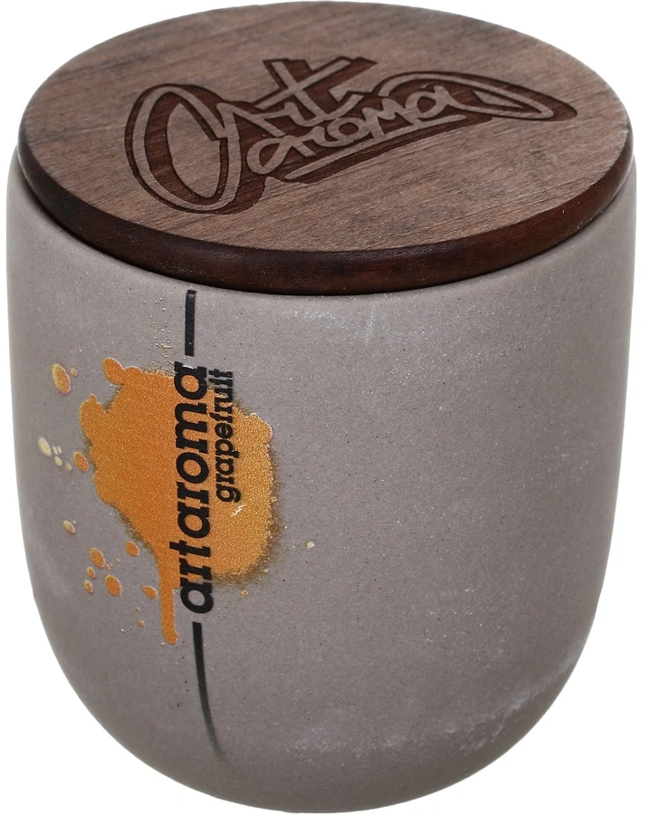 Свічка ароматична з потріскуючим ґнітом Art Aroma Candle Grapefruit грейпфрут