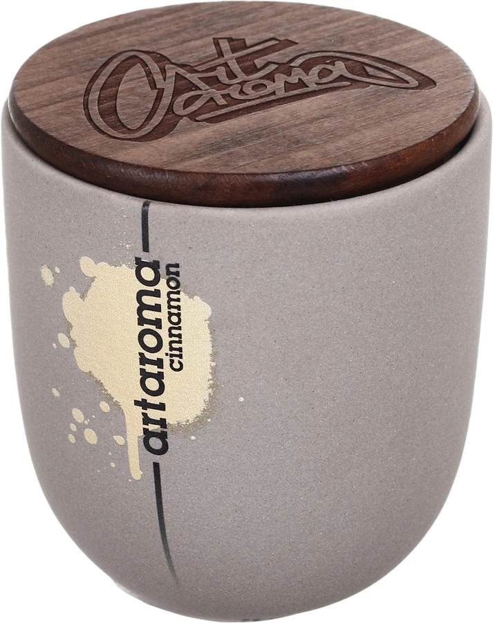 Свічка ароматична з потріскуючим ґнітом Art Aroma Candle Cinnamon кориця