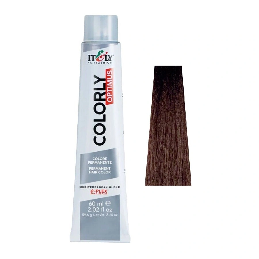 Фарба-догляд ITELY HAIRFASHION Colorly Optimus 5N Світло-коричневий 60 мл