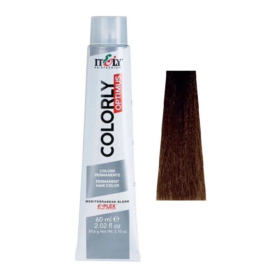 Фарба-догляд ITELY HAIRFASHION Colorly Optimus 6N Темно-русявий 60 мл