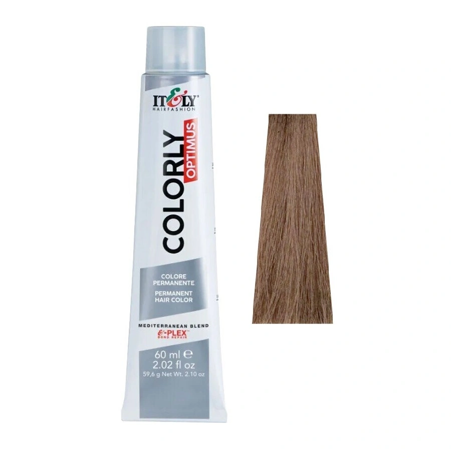Фарба-догляд ITELY HAIRFASHION Colorly Optimus 8C Світло-попелястий блонд 60 мл