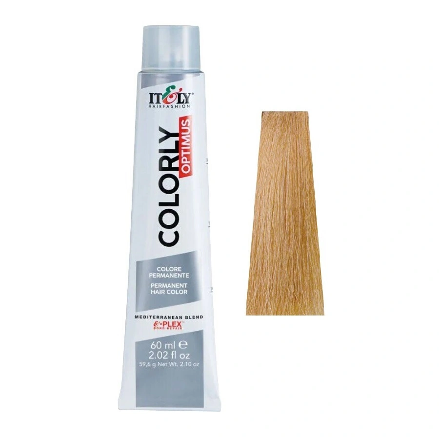 Фарба-догляд ITELY HAIRFASHION Colorly Optimus 9D Найсвітліший золотий блонд 60 мл
