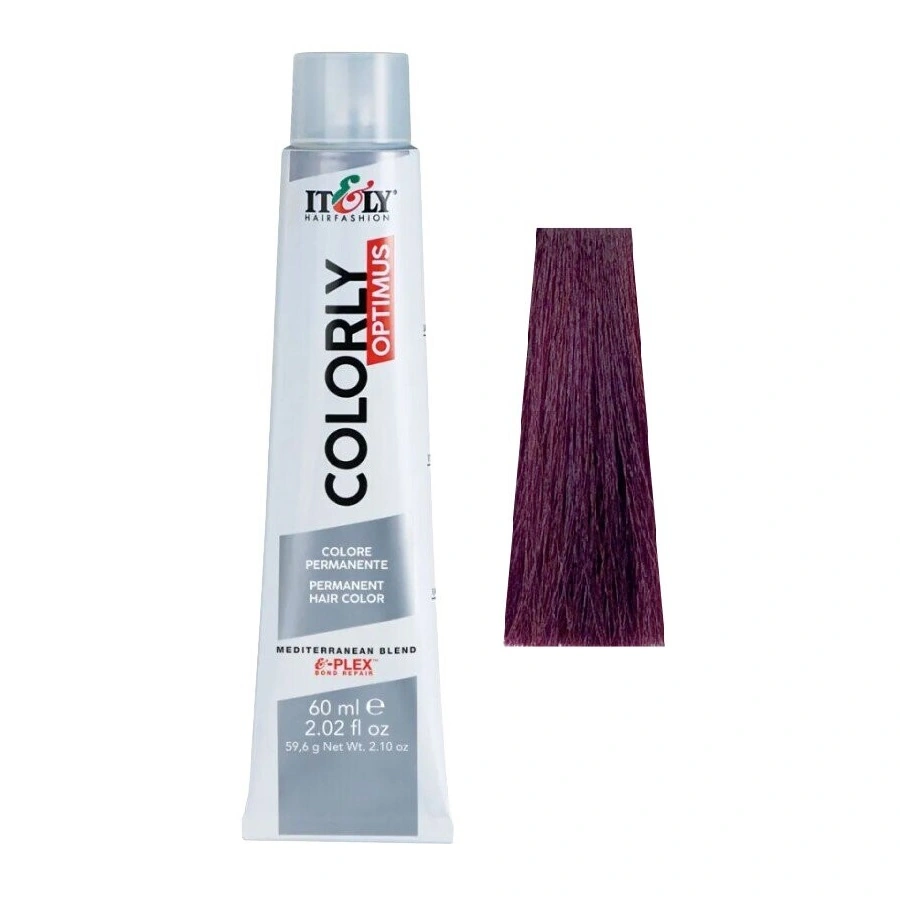 Фарба-догляд ITELY HAIRFASHION Colorly Optimus 5V Світло-коричневий фіолетовий 60 мл