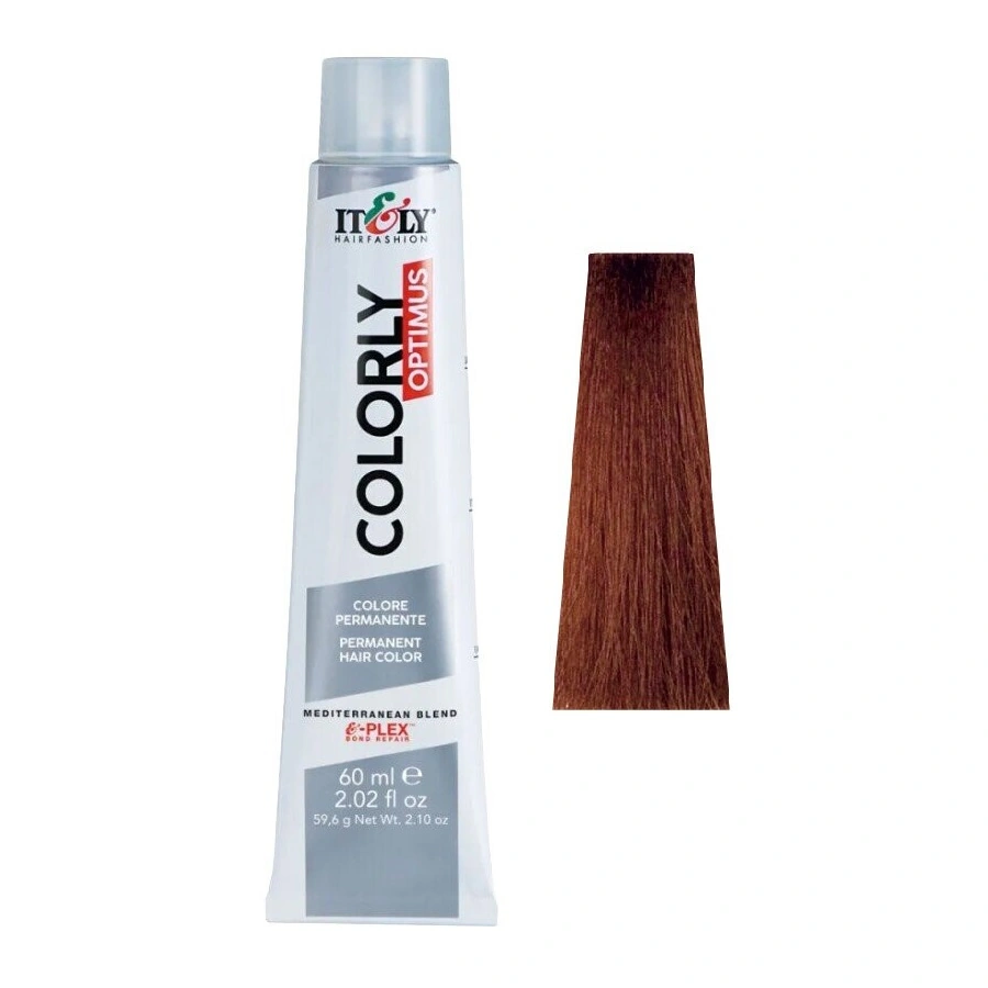 Фарба-догляд ITELY HAIRFASHION Colorly Optimus 7RD Золотий мідний блонд 60 мл