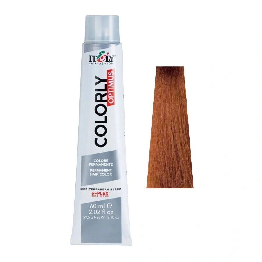 Фарба-догляд ITELY HAIRFASHION Colorly Optimus 8RD Світло-золотистий мідний блонд 60 мл