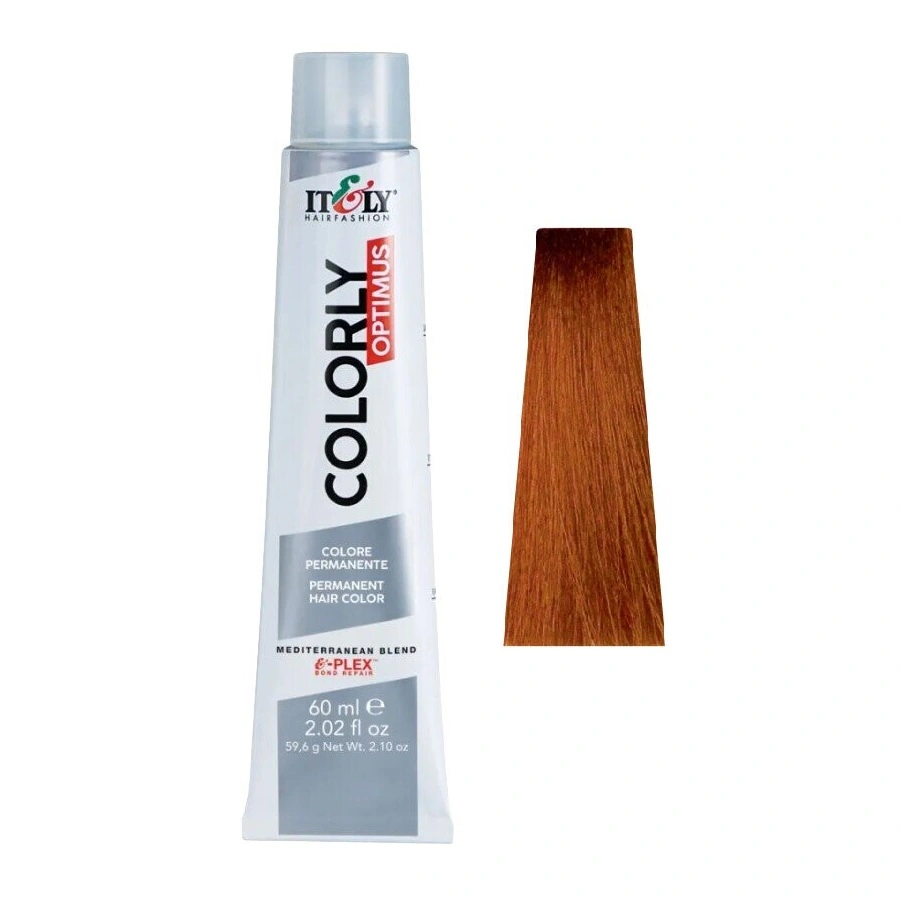 Фарба-догляд ITELY HAIRFASHION Colorly Optimus 8RT Світло-русявий помаранчевий мідний 60 мл