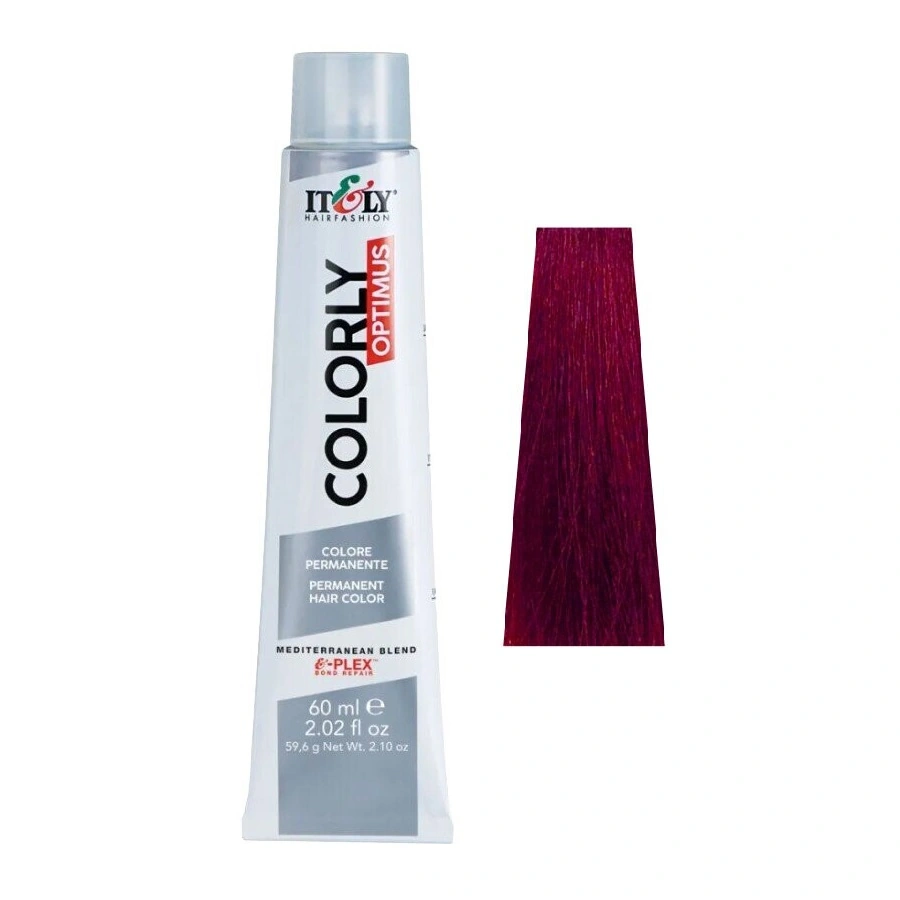 Фарба-догляд ITELY HAIRFASHION Colorly Optimus 6RF Темно-русявий червоно-вогняний 60 мл