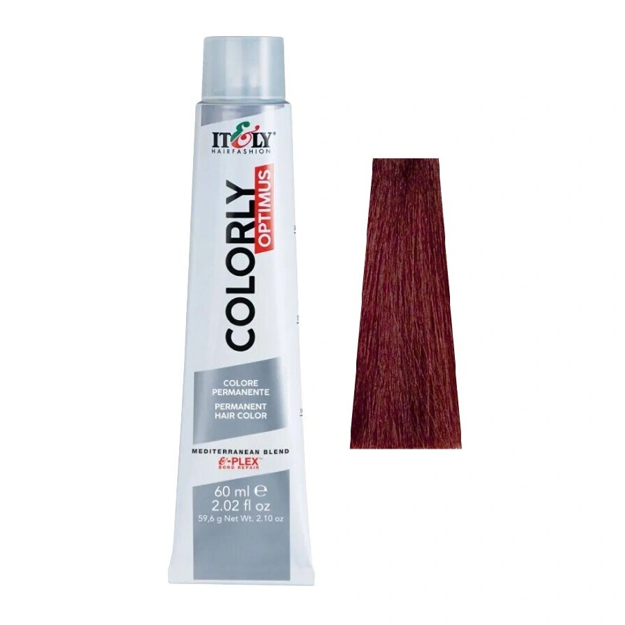 Фарба-догляд ITELY HAIRFASHION Colorly Optimus 6M Червоне дерево Темно-русявий 60 мл