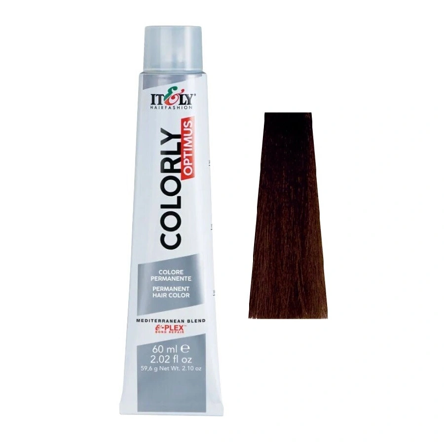 Фарба-догляд ITELY HAIRFASHION Colorly Optimus 6TN Темний коричневий блонд 60 мл