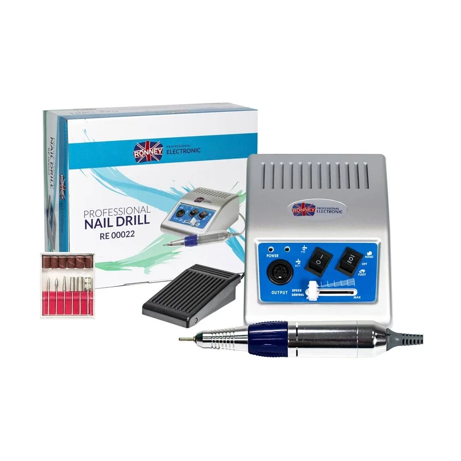 Фрезер для манікюру та педикюру Ronney Professional Nail Drill RE00022 47W / 30000 об.хв