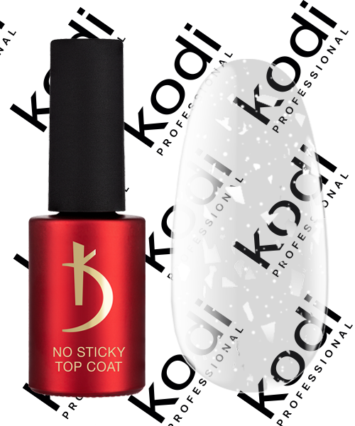 Матове верхнє покриття для гель-лаку Kodi Matte No Sticky Top Coat Art 05 без липкого шару 7 мл