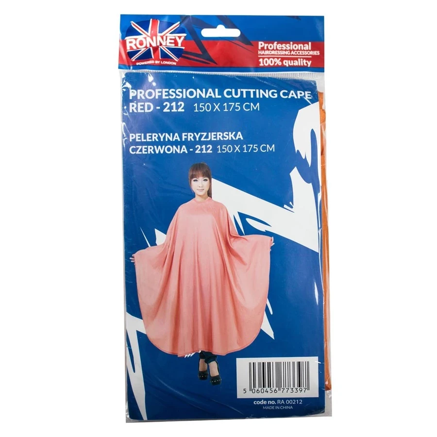 Перукарська накидка Ronney Cutting Cape Orange RA00212 помаранчевий