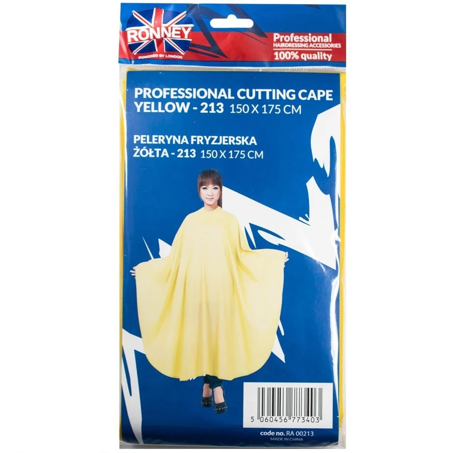 Перукарська накидка Ronney Cutting Cape Yellow RA00213