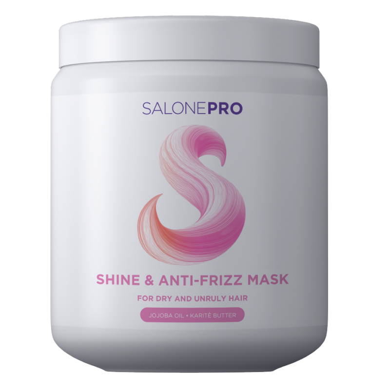 Маска для блиску сухого та неслухняного волосся Unic Salone Pro Shine & Anti-Frizz Mask 1000 мл