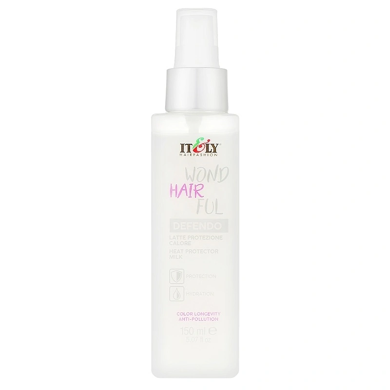 Термозахисне молочко для волосся ITELY HAIRFASHION WondHairFul Defendo Milk захист кольору, анти-забруднення 150 мл