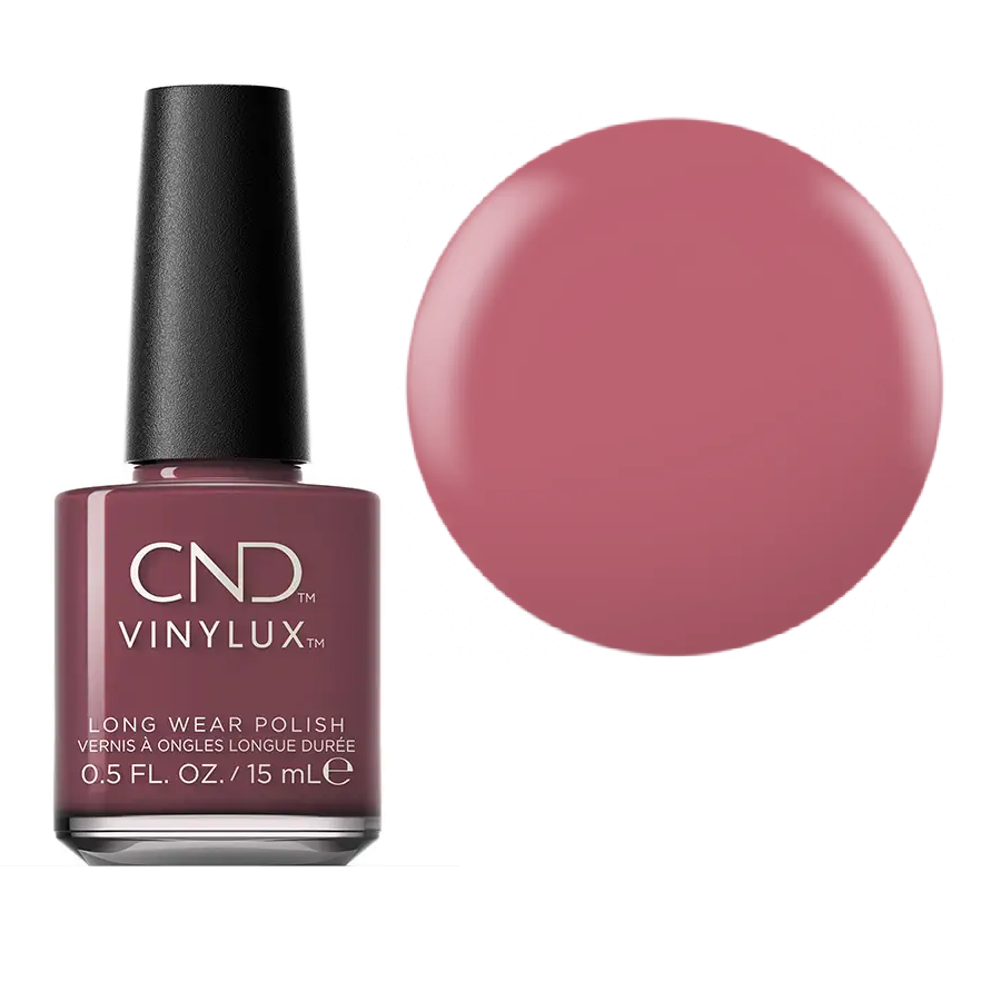 Лак для нігтів CND VINYLUX 427 Rose-Mance трояндовий рожевий, емаль 15 мл