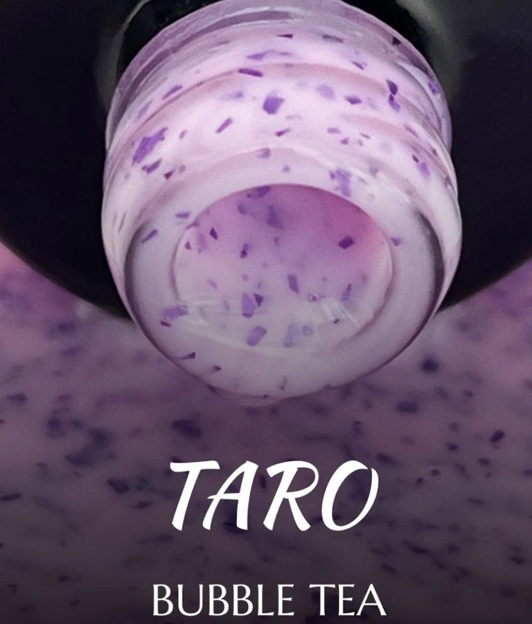 Камуфлююча база "Таро" Molekula Camouflage Base Bubble Tea Taro молочний, з бузковою фольгою 12 мл