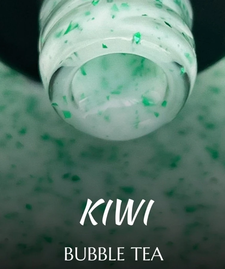 Камуфлююча база "Ківі" Molekula Camouflage Base Bubble Tea Kiwi молочний, з зеленою фольгою 12 мл