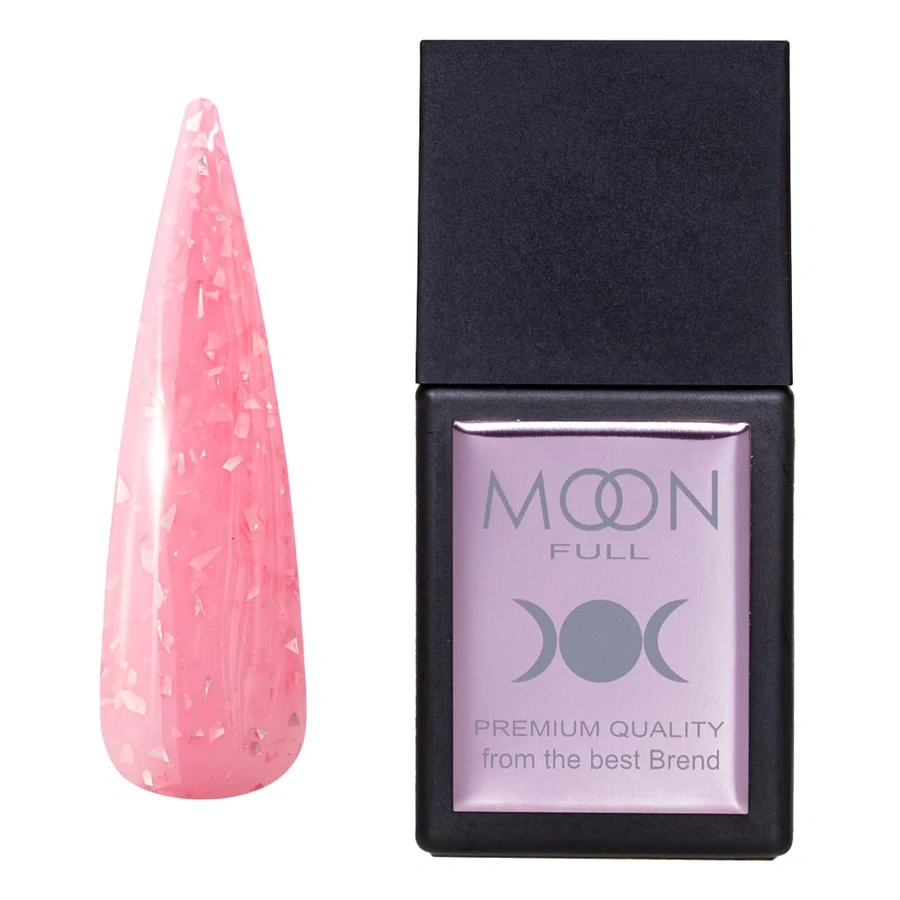Кольорова база MOON FULL Amazing Color Potal Base №3093 рожевий, з рожевою поталлю 12 мл