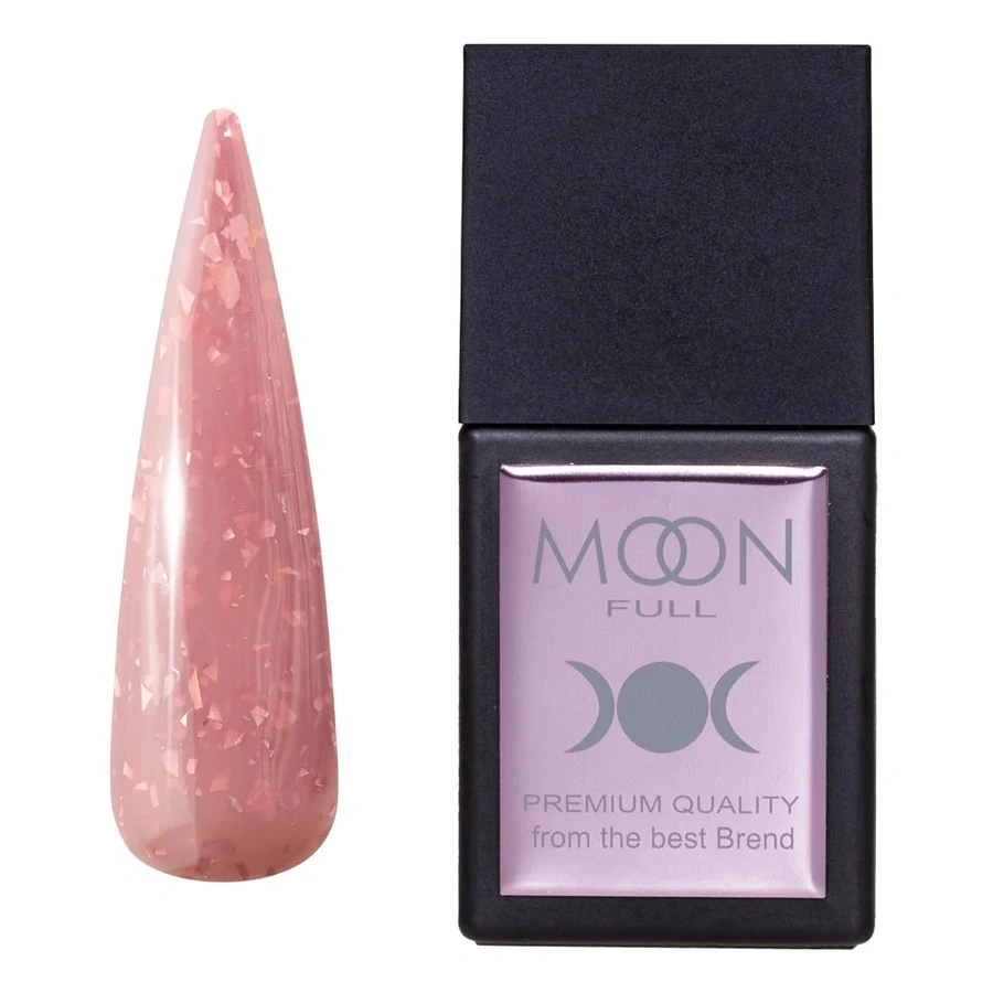 Кольорова база MOON FULL Amazing Color Potal Base №3098 рожево-персиковий, з рожевою поталлю 12 мл