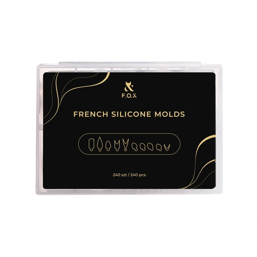 Силіконові молди для викладного френчу FOX French Silicone Molds 240 шт