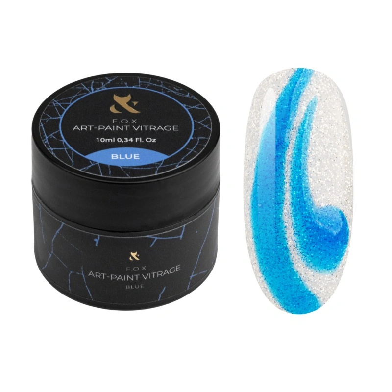 Гель-фарба вітражна FOX Art-Paint Vitrage Blue синій 10 мл