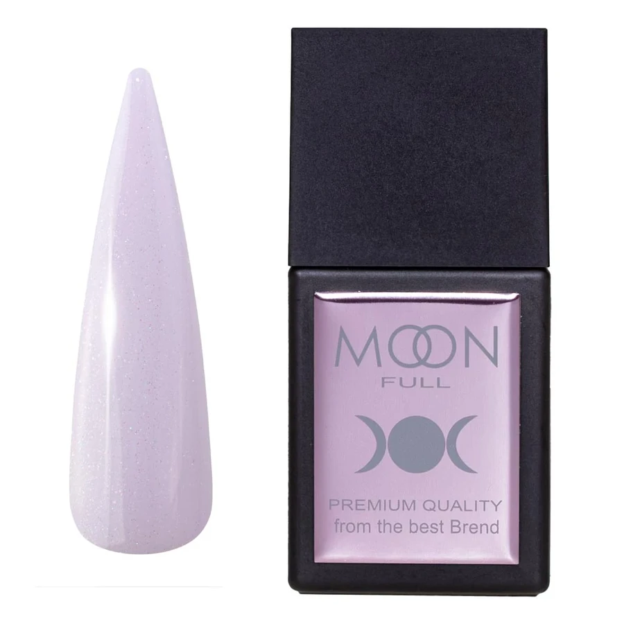 Кольорова база для гель-лаку MOON FULL Amazing Shimmer Base №3077 ліловий, з шиммером 12 мл