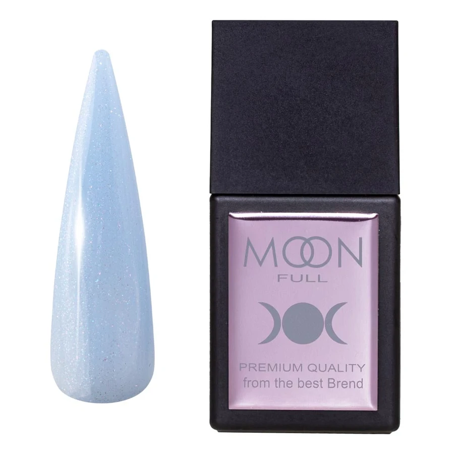 Кольорова база для гель-лаку MOON FULL Amazing Shimmer Base №3078 блакитний, з шиммером 12 мл