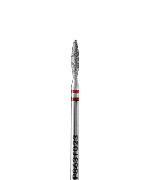 Фреза алмазна Kodi Diamond Nozzle P863f023 полум'я тупе, м'який абразив, діаметр 2,3 мм, довжина робочої частини 11,0 мм