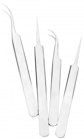 Пінцет для нарощування вій вигнутий Kodi Curved Tweezers 14 см