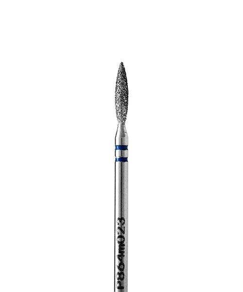 Фреза алмазна Kodi Diamond Nozzle P864m023 полум'я напівтупе, середній абразив, діаметр 2,3 мм, довжина робочої частини 11,0 мм