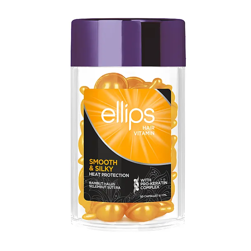 Капсули для волосся &ldquo;Бездоганний шовк&ldquo; Ellips Hair Vitamin Smooth & Silky with Pro-Keratin Complex 50x1 мл з Про-Кератиновим Комплексом