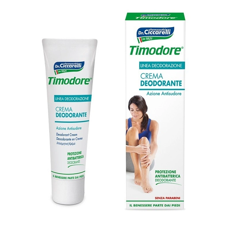 Антибактеріальний крем-дезодорант для ніг Timodore Antibacterial Deodorant Cream 50 мл
