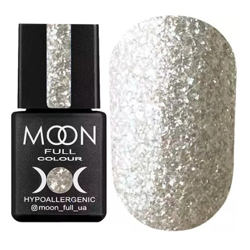 Гель-лак MOON FULL Christmas №1003 срібний, з блискітками 8 мл