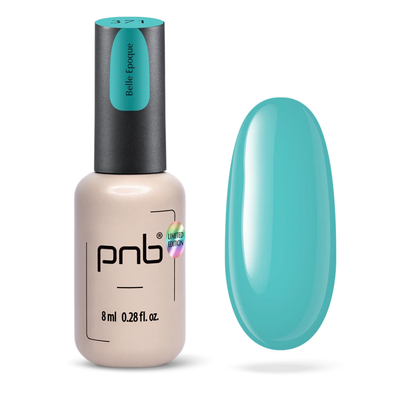 Гель-лак PNB №371 Belle Epoque пастельний ментоловий, емаль 8 мл